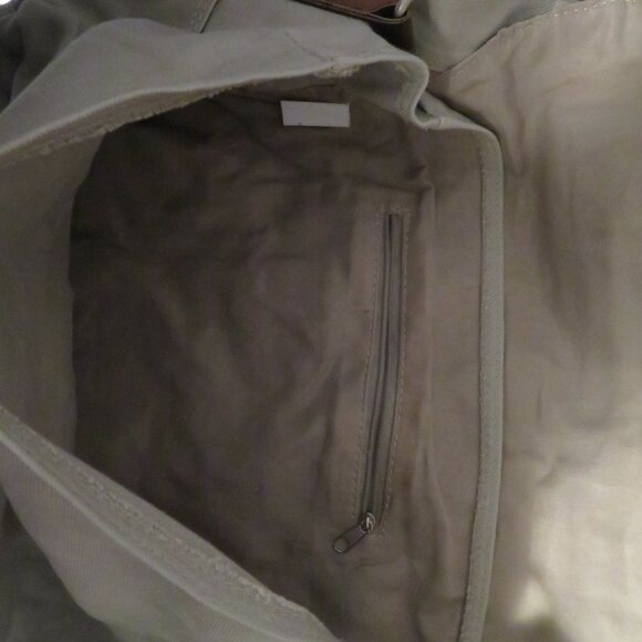 Mail Bag Tan with Adjustable Strap (Approx12x10 - Velcro Closure - Picture 7 of 8